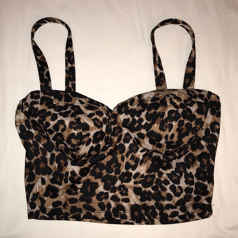 Charlotte Russe Cheetah Print Top